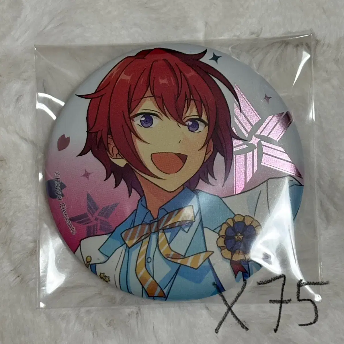 Angsta Suou Tsukasa Ilsta 3rd Anniversary White Suit Can Badge Bulk Altruism Bag