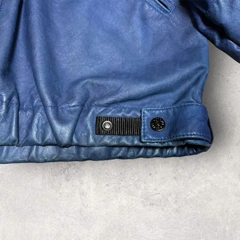 M STONE ISLAND JACKETS 스톤 가죽 자켓 화이트와펜