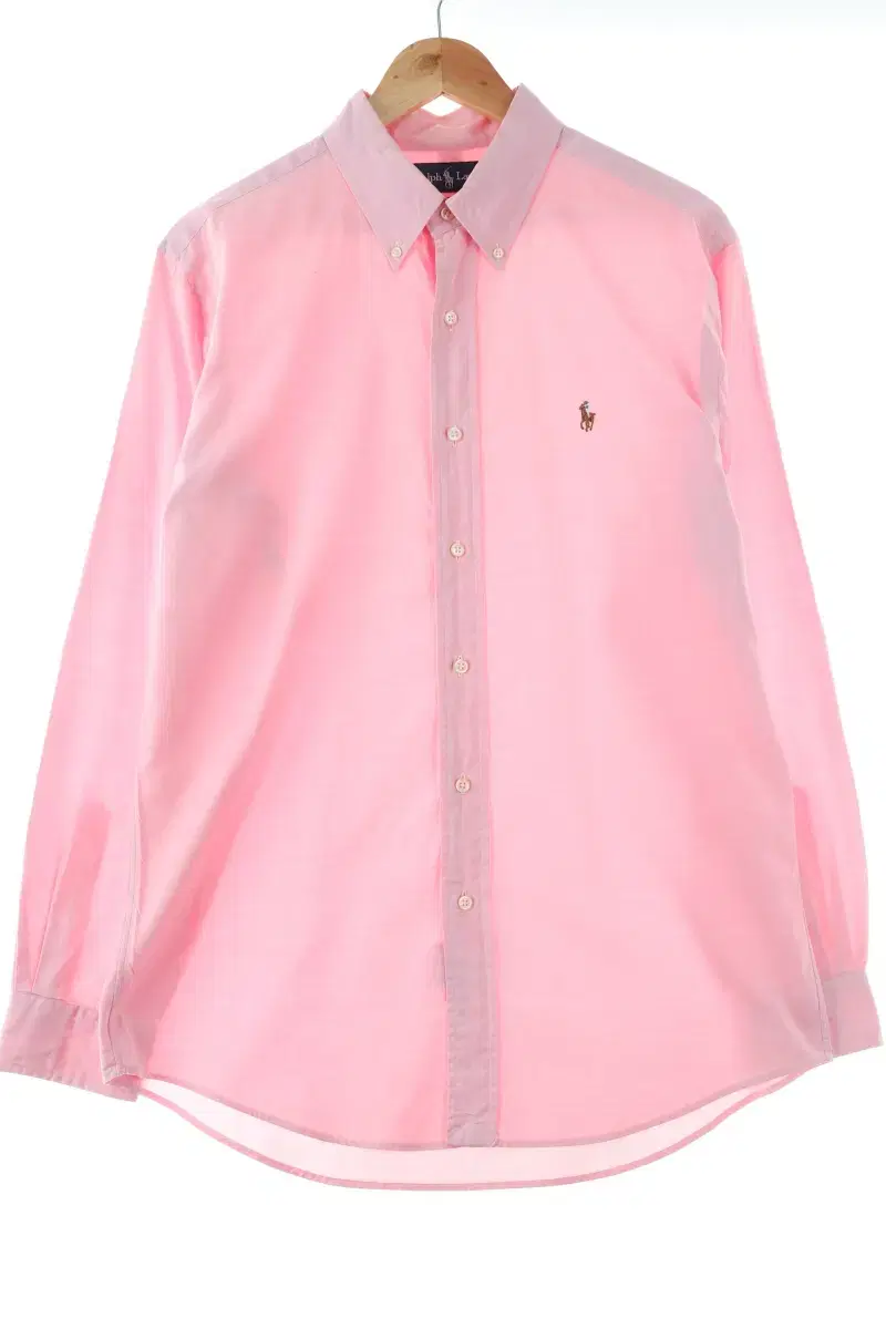 (L) Polo Ralph Lauren Shirt Men's Oxford Pink Solid - FBC8