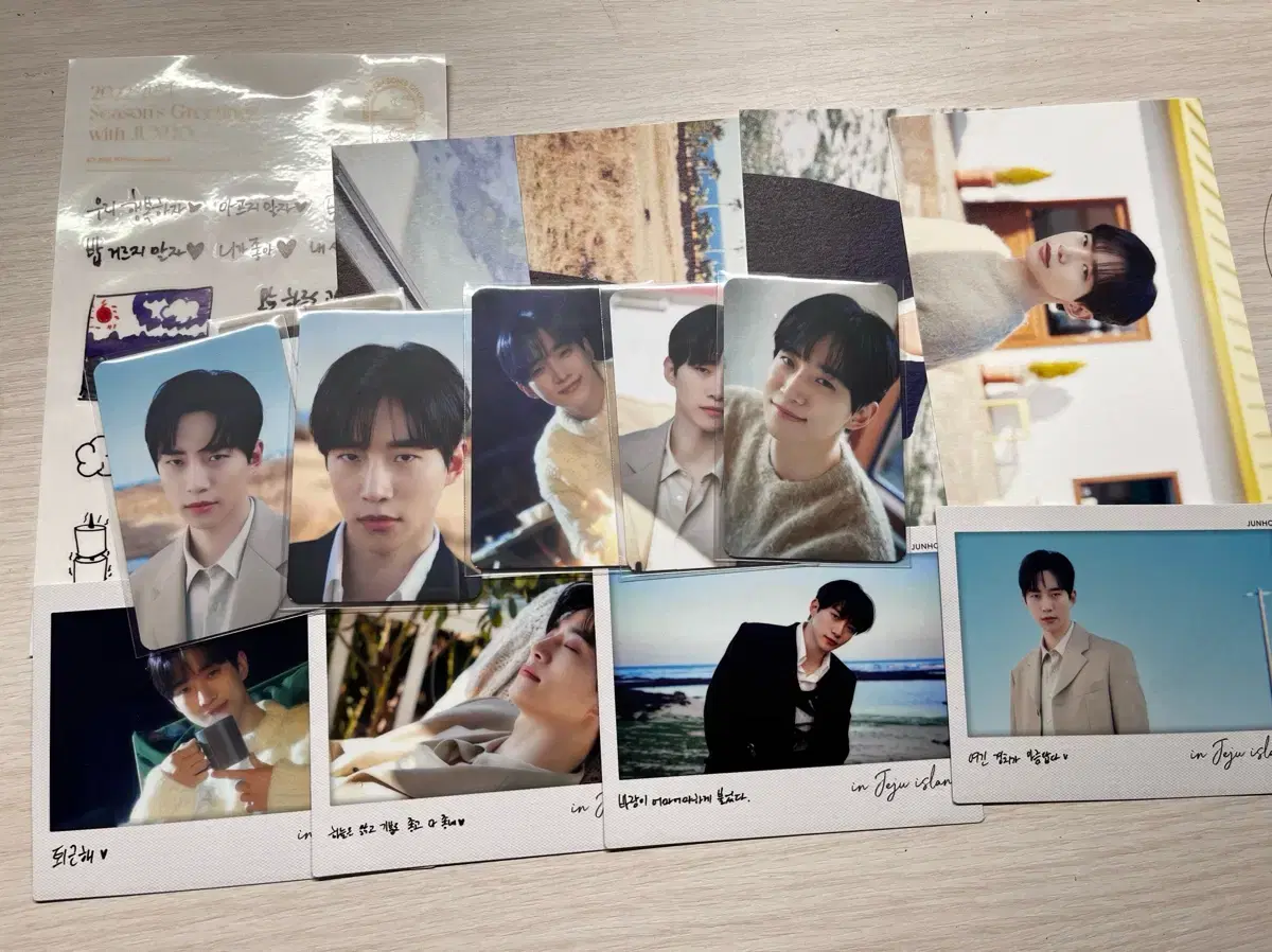 이준호 시즌그리팅 시그 풀구성 포카 굿즈 판매 photocard 무료나눔