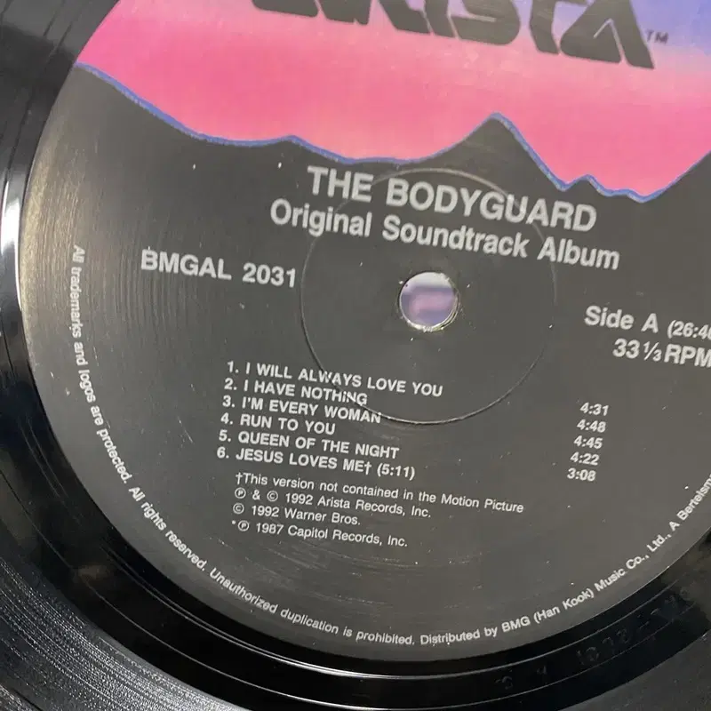 BODYGUARD LP / C2130