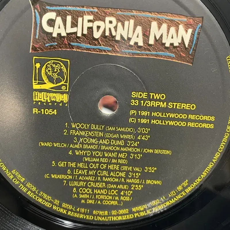 CALIFORNIA MAN  LP / AA3310