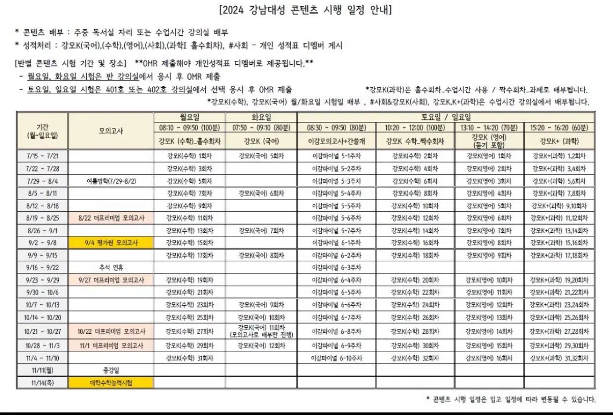 강대K,K+ 생명 25-32회