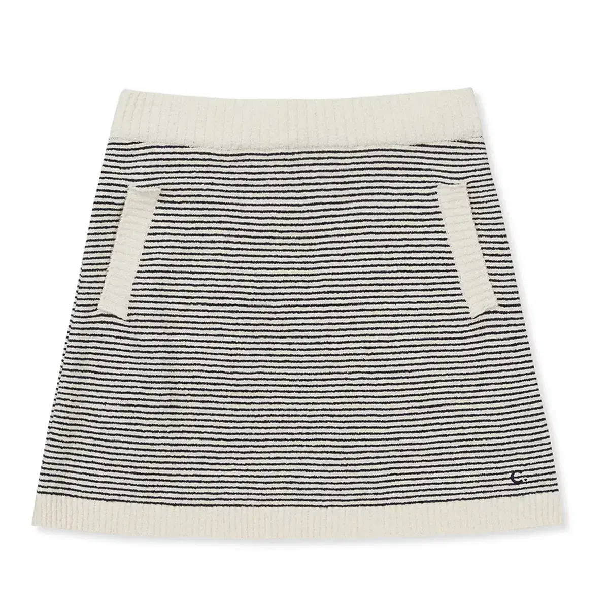 24SS 클로브 Fluffy Boucle Stripe Skirt [M]