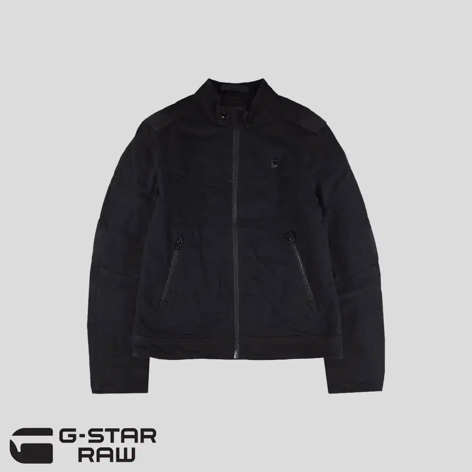 G-STAR RAW 지스타로우 블랙 톤톤 스틸로고 네크비조 숄더패치 스판