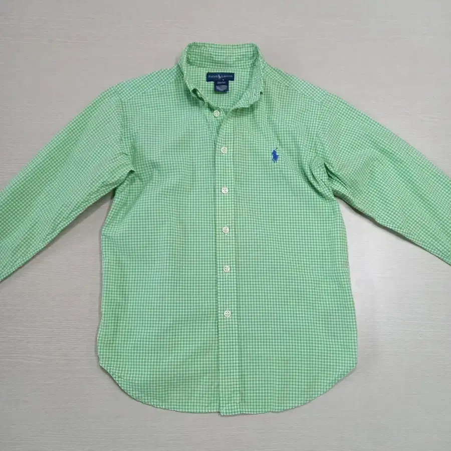 S80 POLO RALPH LAUREN 긴팔셔츠 연두 S-188