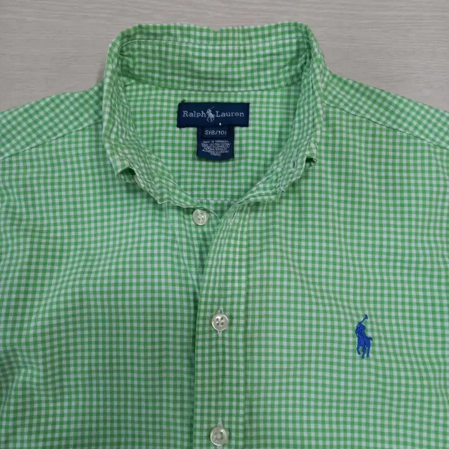 S80 POLO RALPH LAUREN 긴팔셔츠 연두 S-188