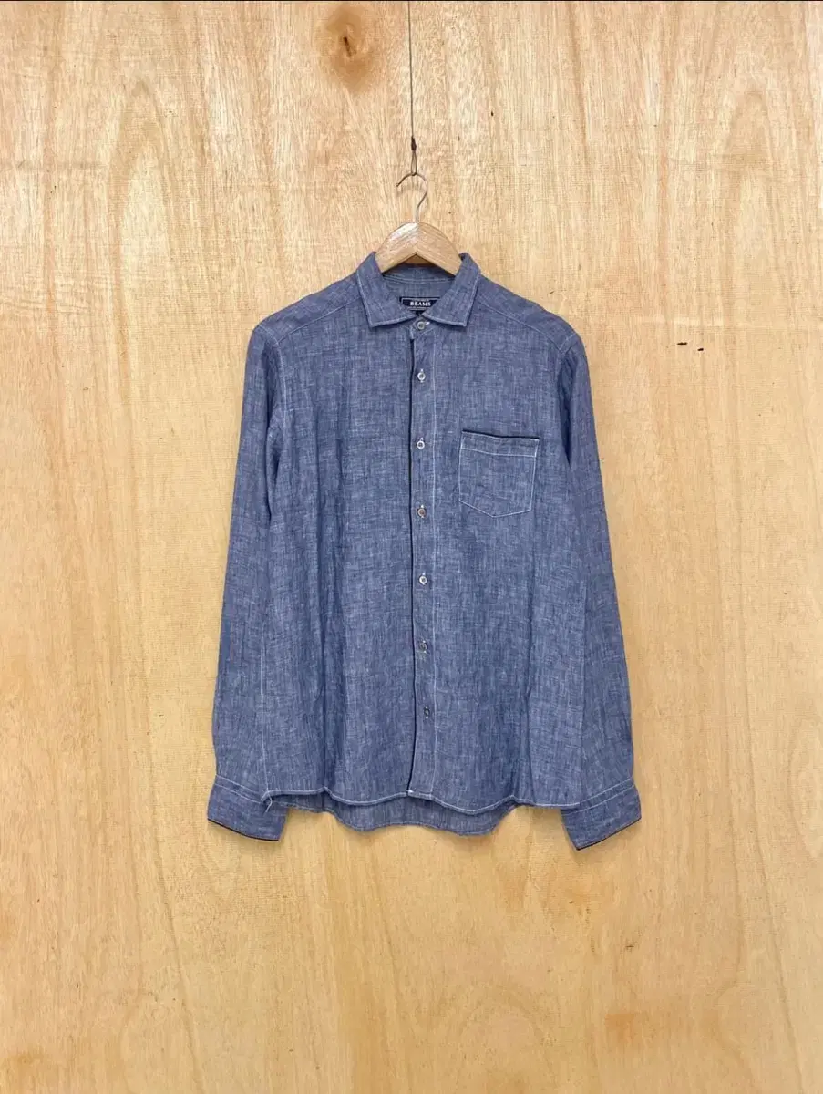 [L] Beams chambray shirt