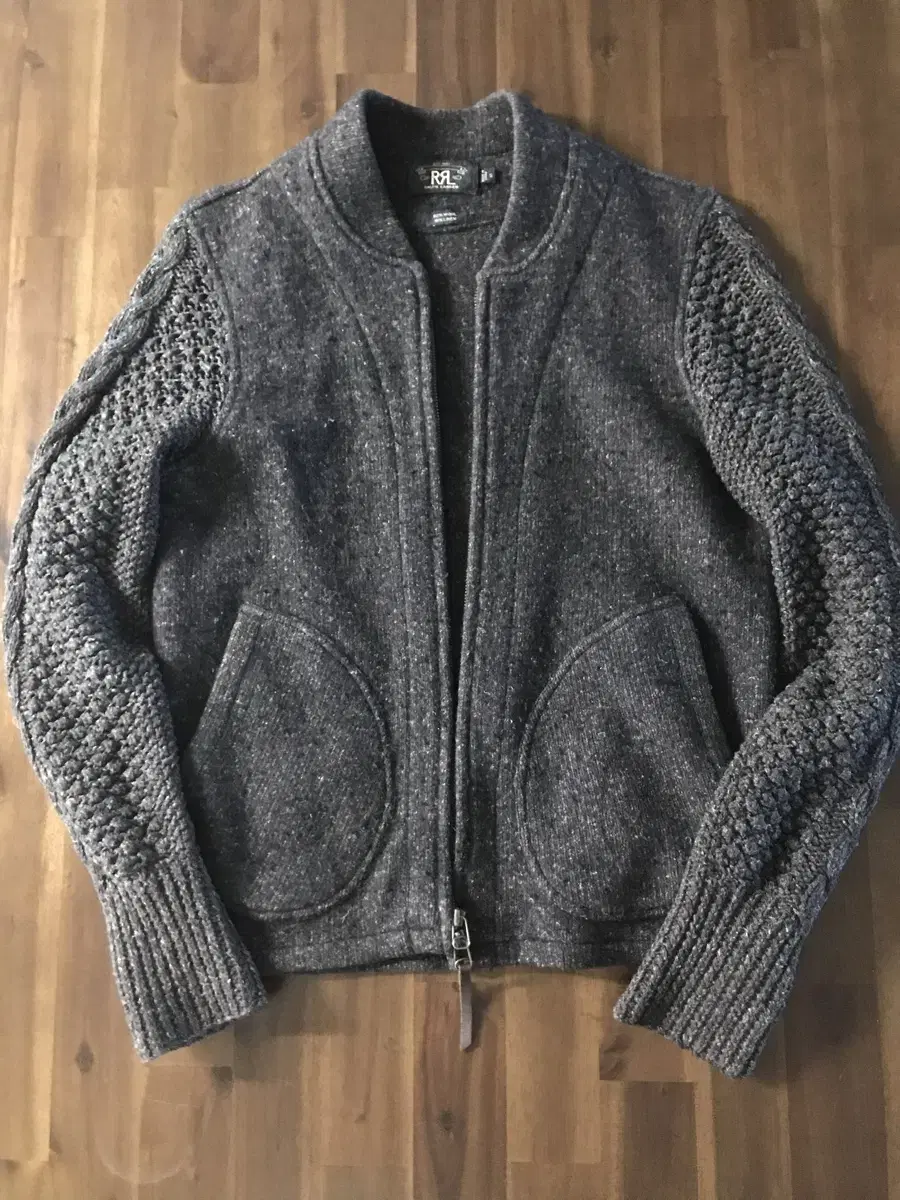 Double L RRL Knit Zip Up