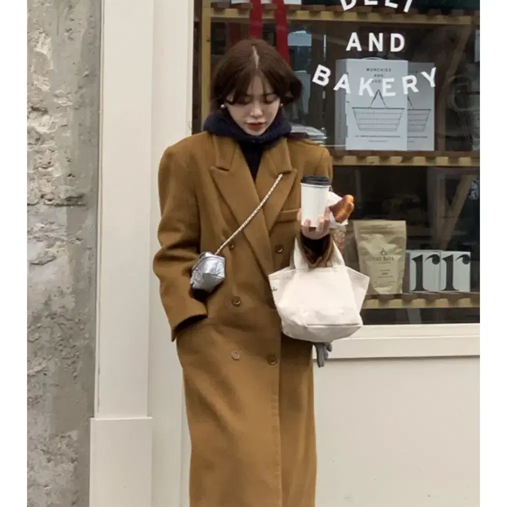 위드아웃썸머 Classic double coat_brown