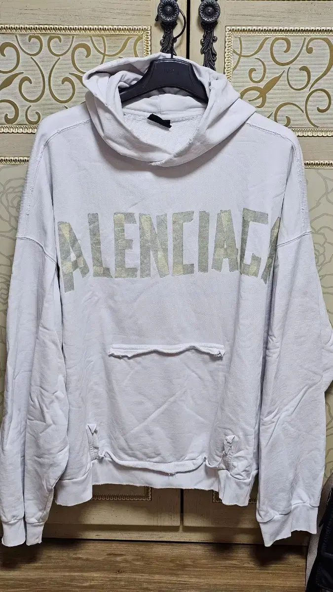 [XXL] Balenciaga 24ss Tape-type hoodie White