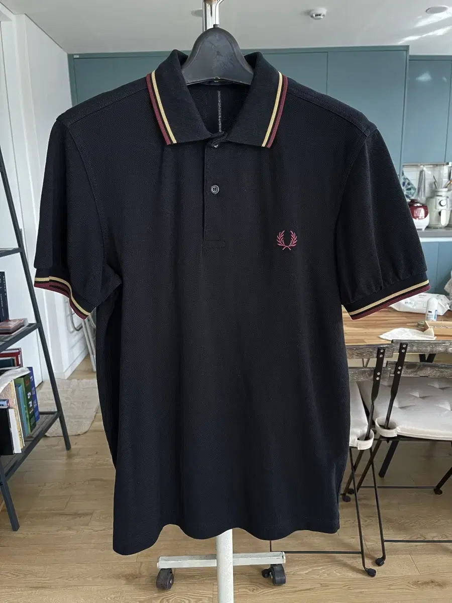 Fred Perry Black Pique Tee