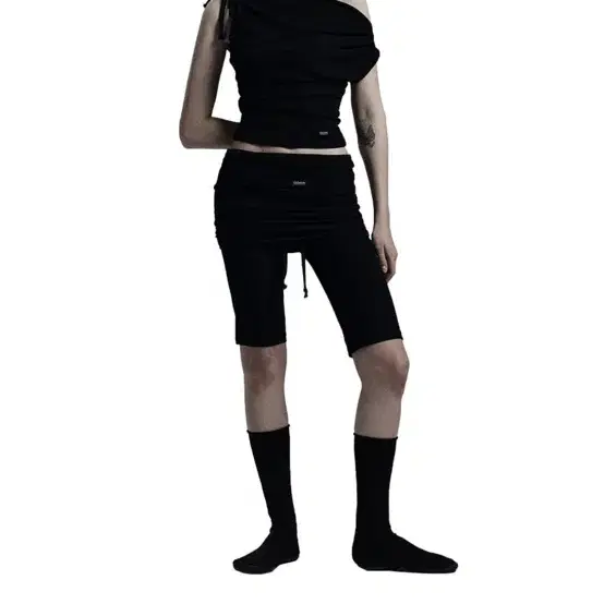 오도어 odor Jersey capri pants in black 팬츠