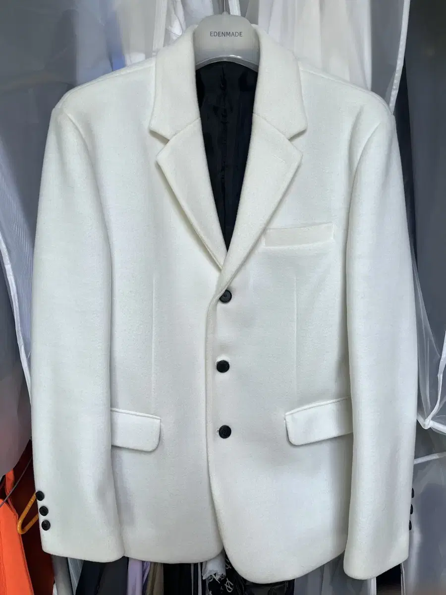 White wool blazer L for Edenmade