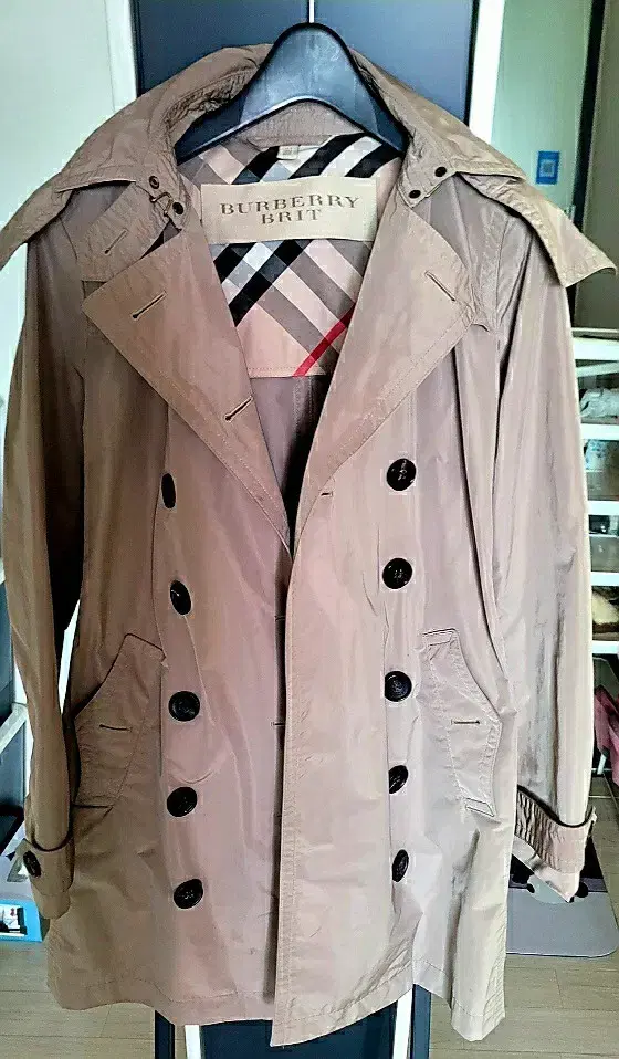 Burberry trench coat (being organized)