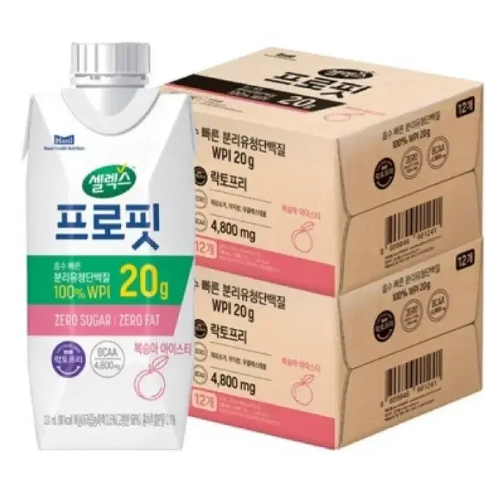 셀렉스프로핏웨이프로틴단백질음료330MLX24개복숭아맛 33490원