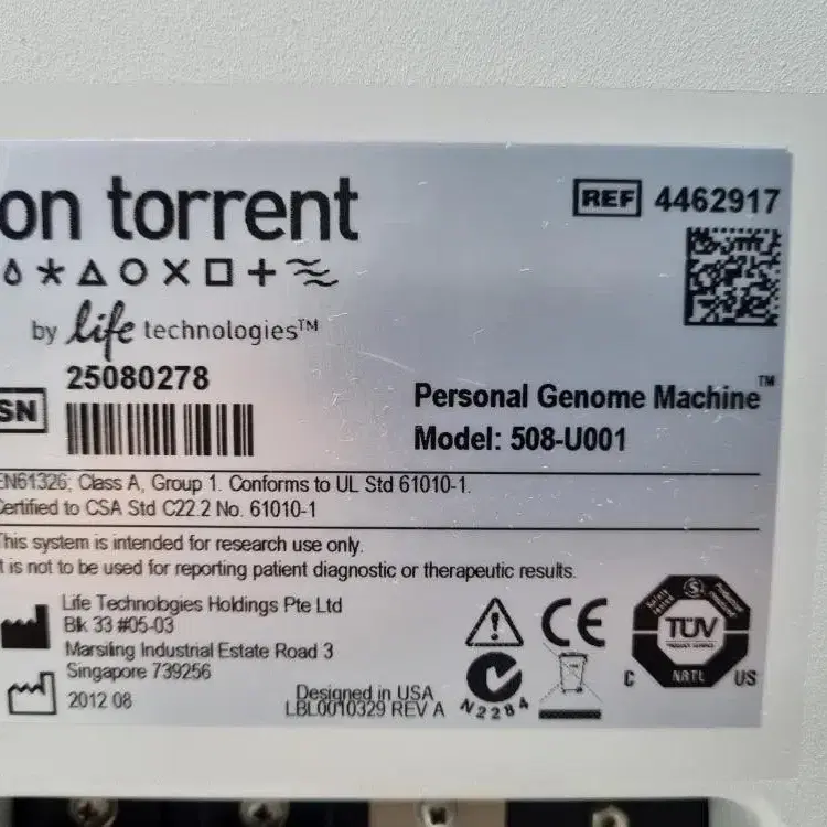 on torrent Personal Genome 머신 508-U001