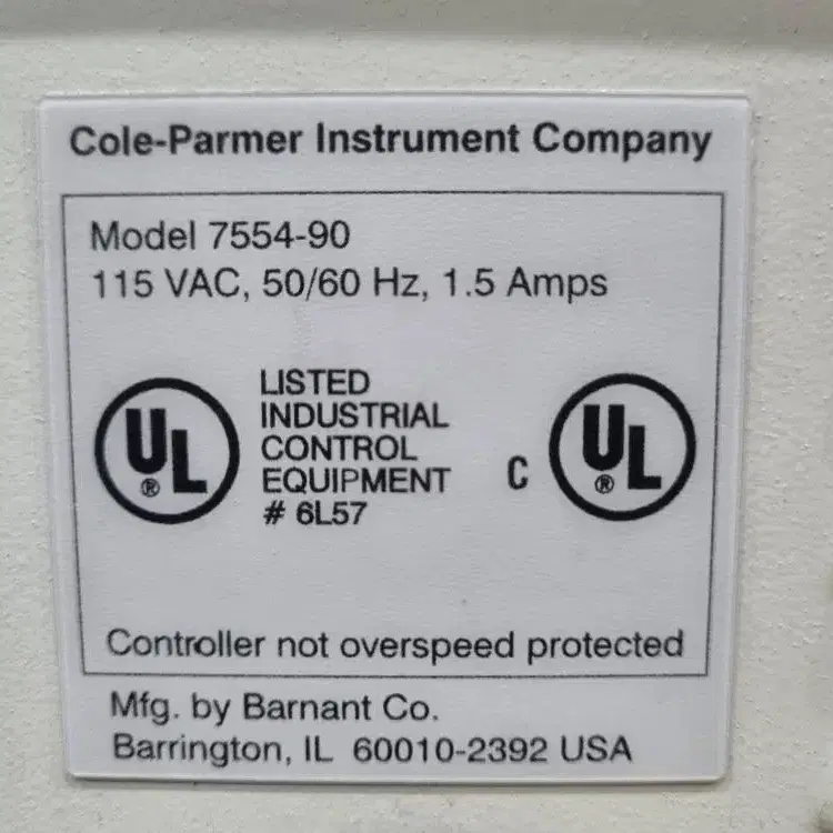 Cole Parmer Masterflex L/S 07554-90 연동펌프