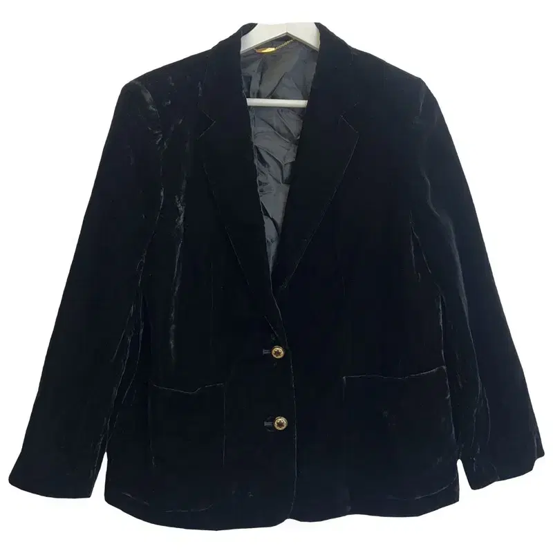 Vintage Velvet Blazer | L BlackB76/4-1023-015