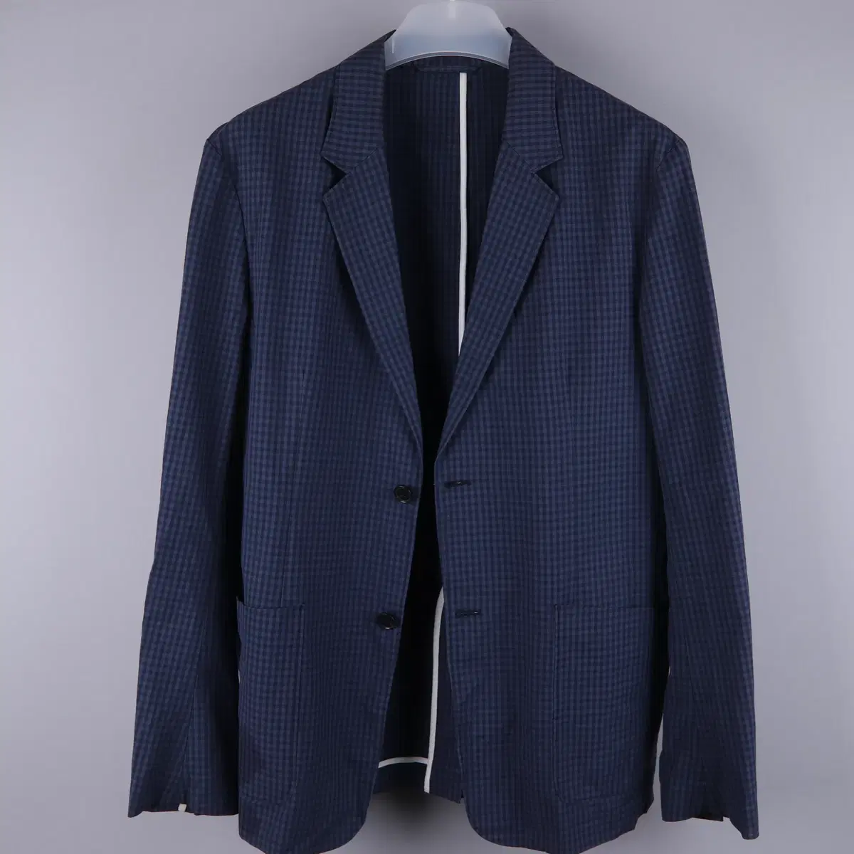 Terry Check Blazer Jacket (40)