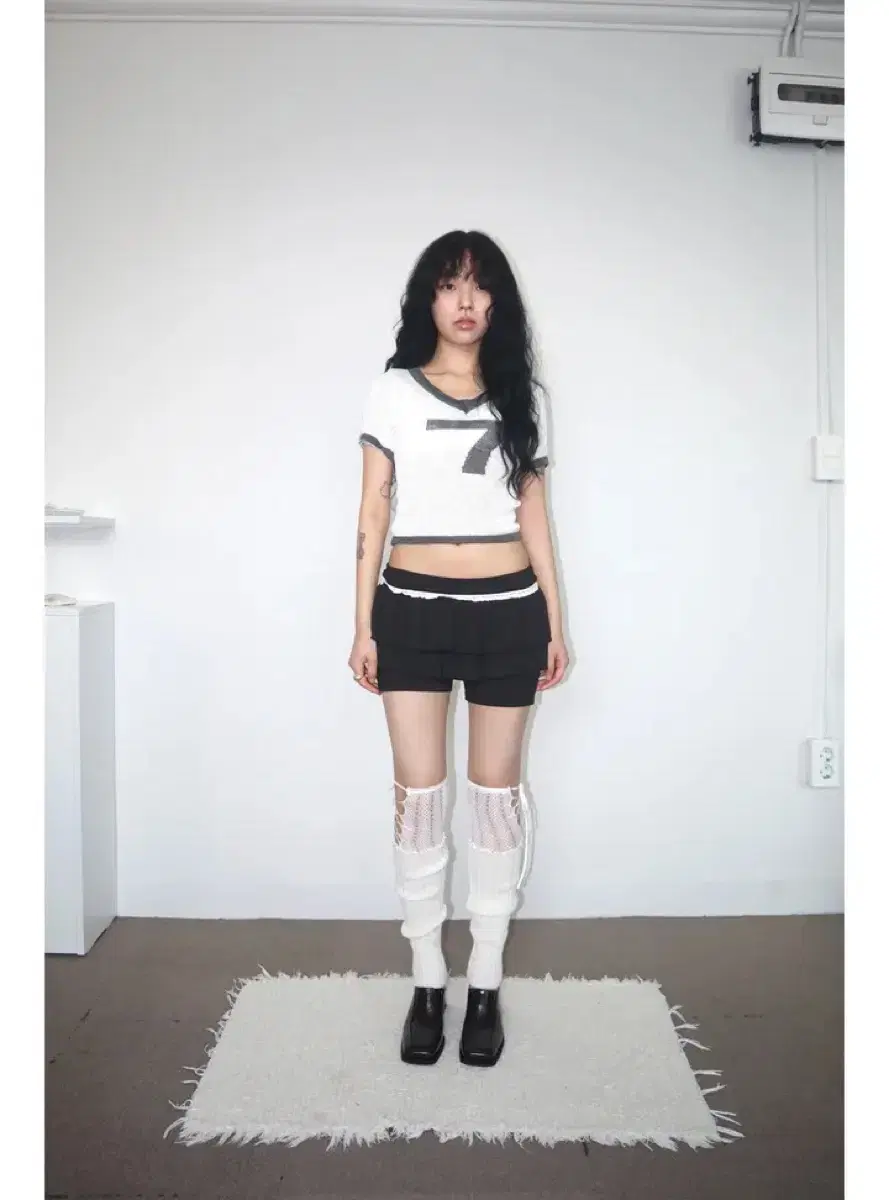 팁씨 yoi skirt leggings black