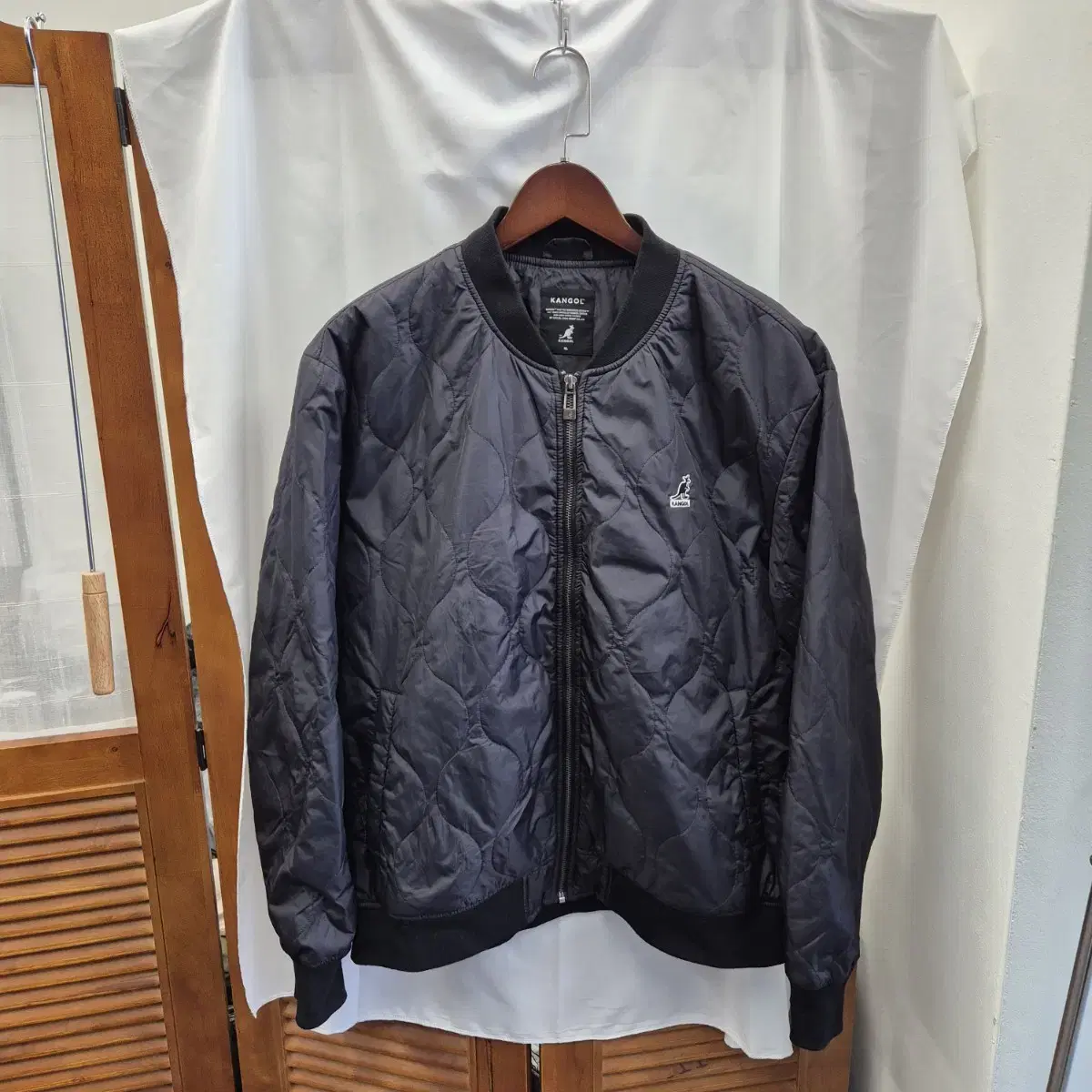 Kangol Quilted Bloomers Jacket Black 105