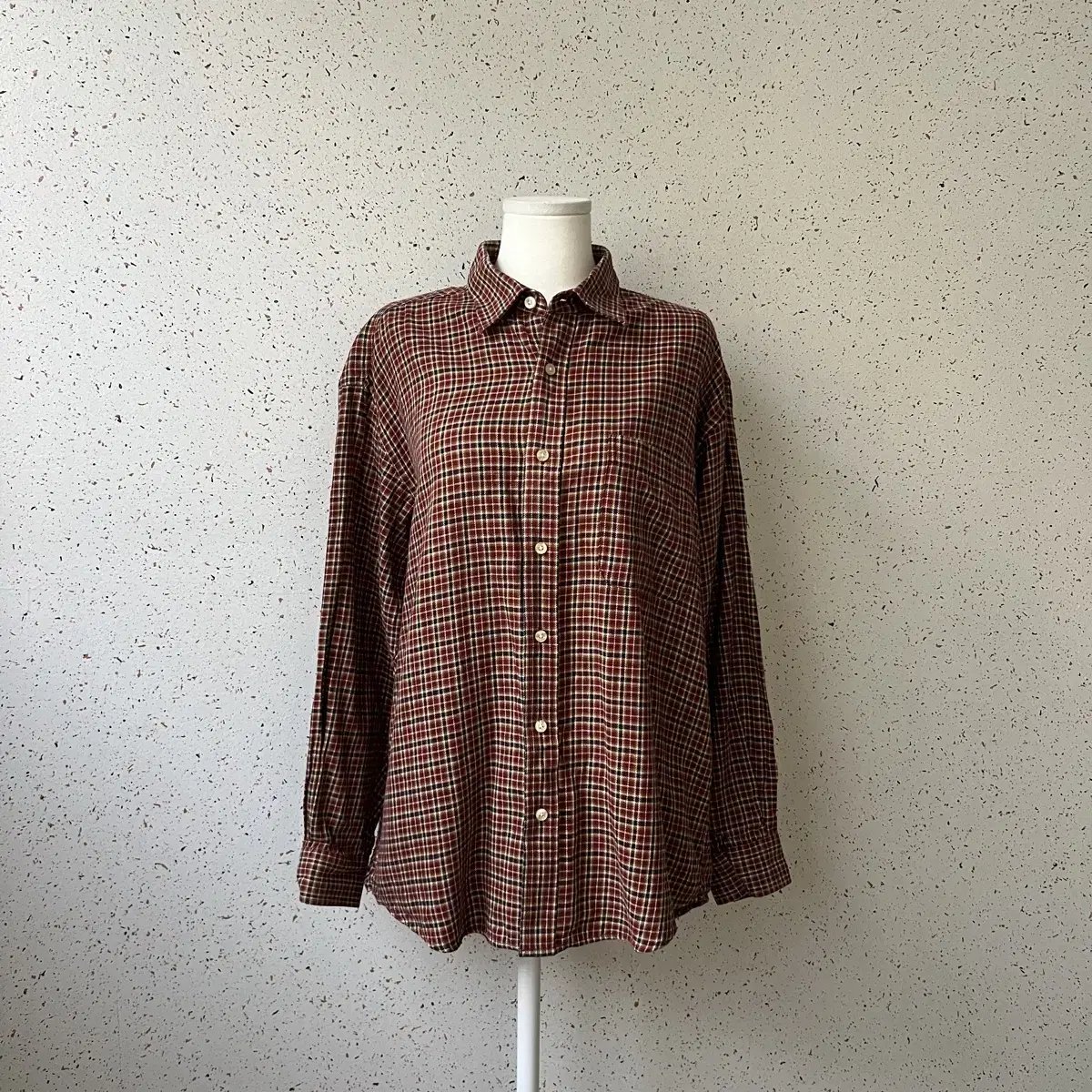 (Sold out) Vintage Nerd Check Shirt Men's