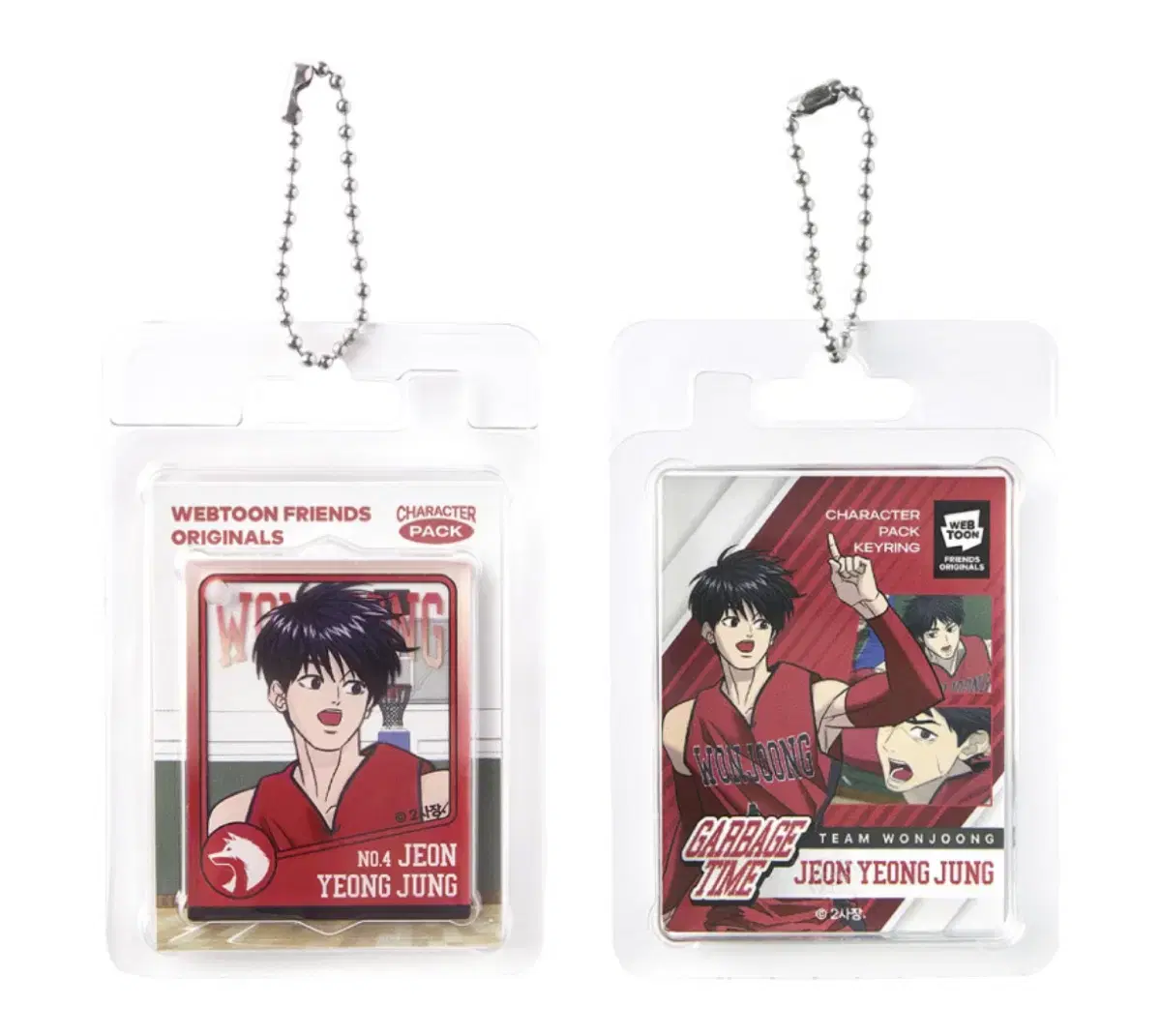 Garbage Time Mukta Jeon Youngjoong Character Pack Keyring