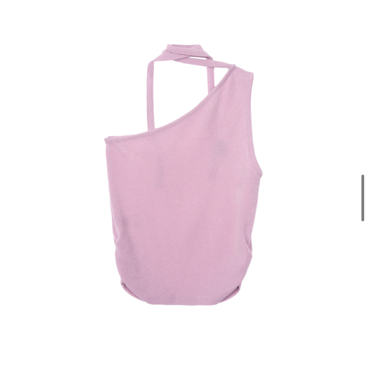 레스트앤레크레이션 RR ONE SHOULDER TIE TOP PINK