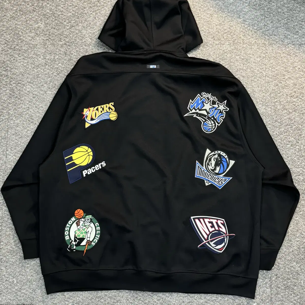 (4XL) UNK NBA 패치 후드집업