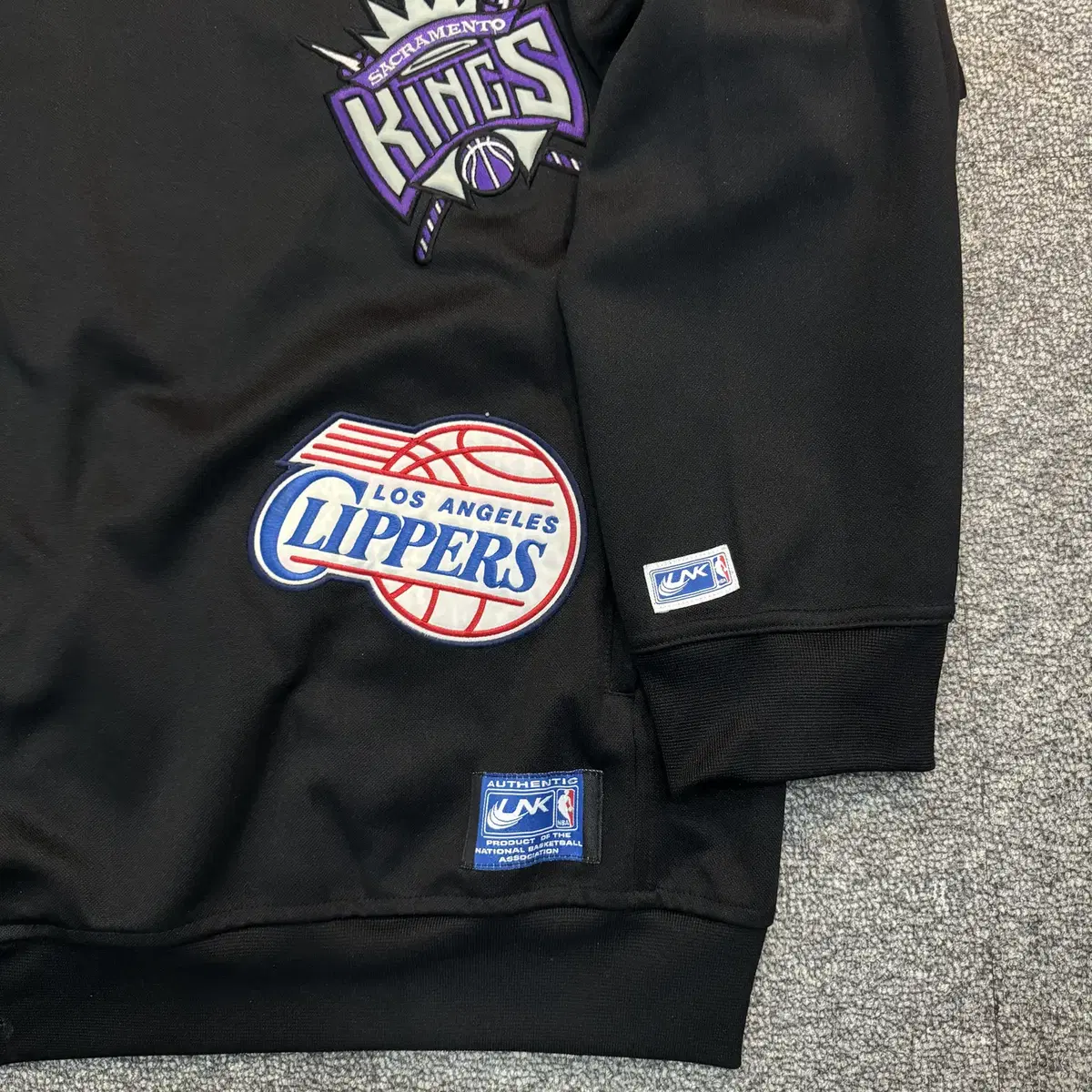 (4XL) UNK NBA 패치 후드집업