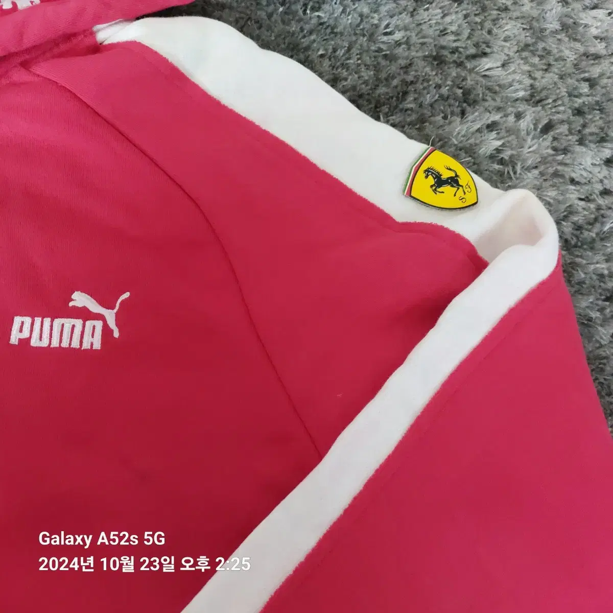 남자남성 추리닝 퓨마 페라리 후드집업Puma Ferrari Red L