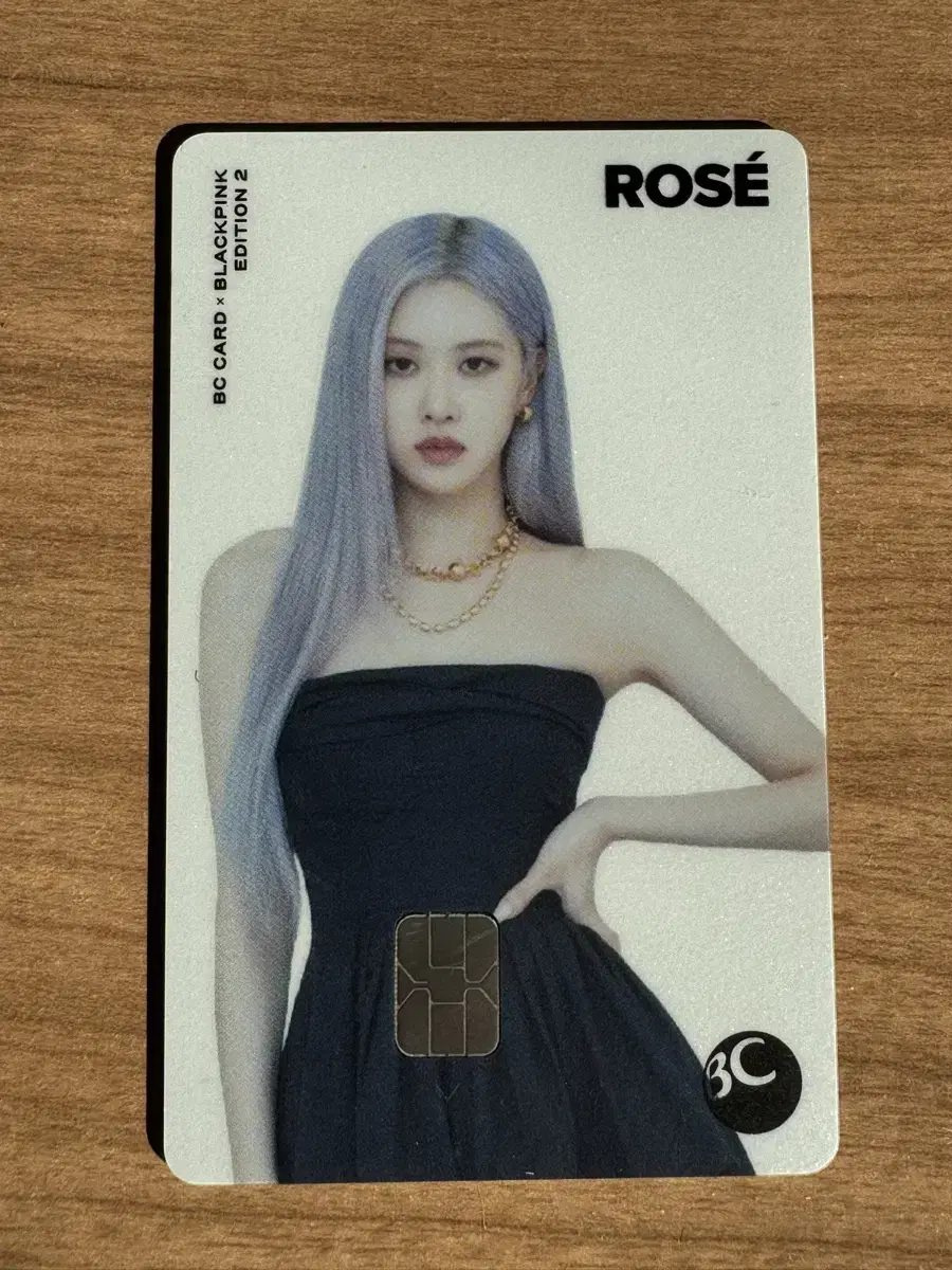 Black Pink rose bcard