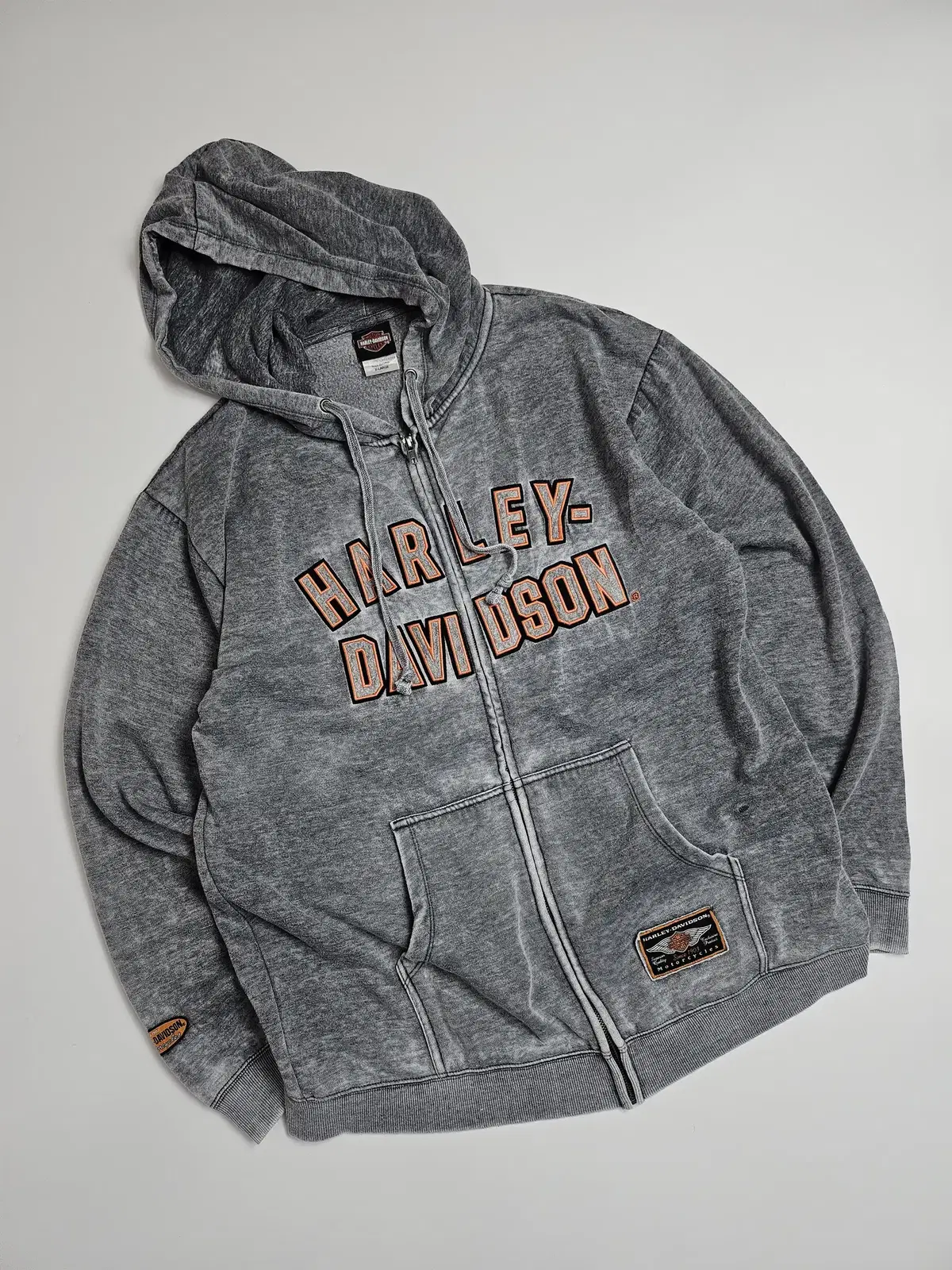 Harley-Davidson Gray Hooded Zip-up XL(105) / 8186