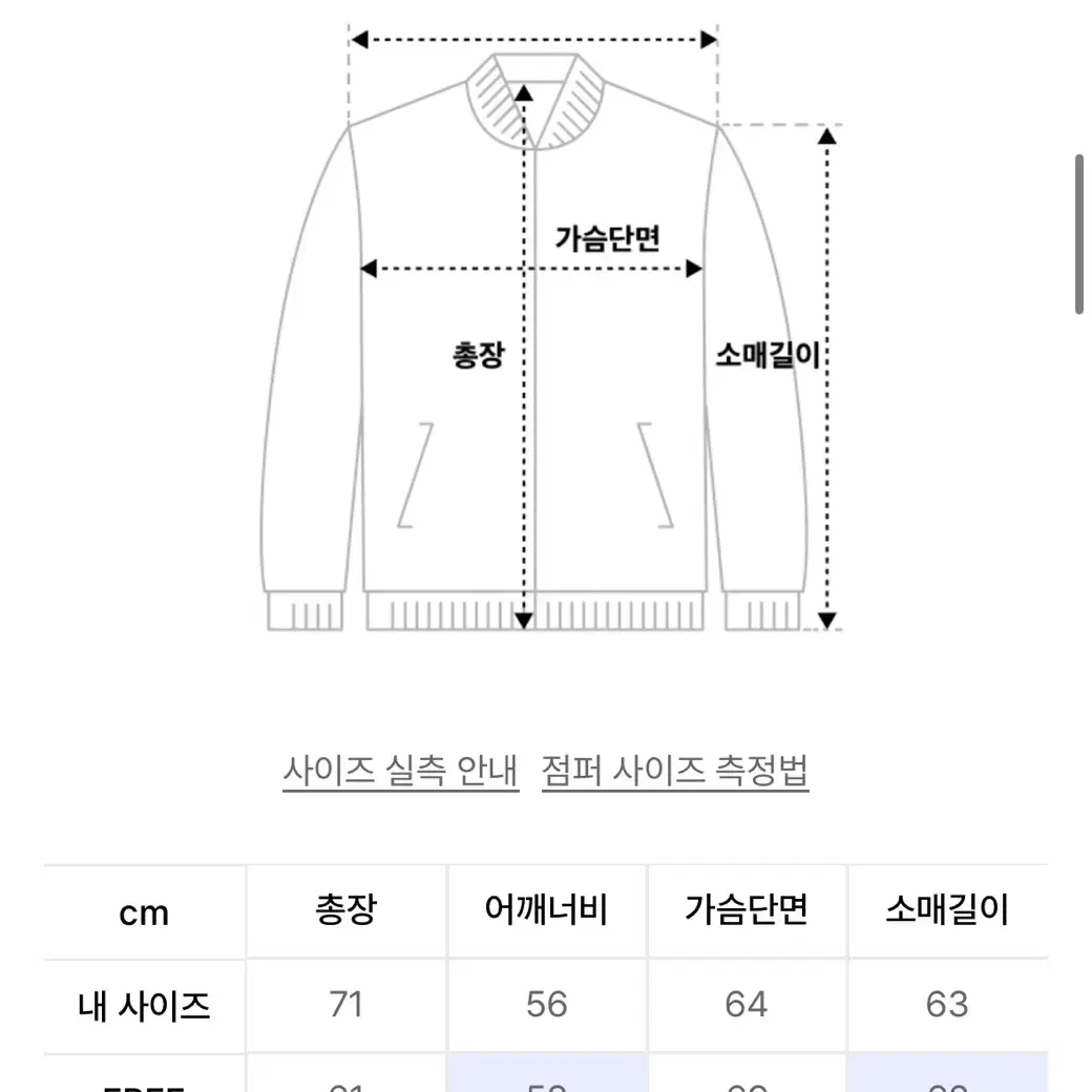 바람막이 프리 사이즈 판매 (미사용)