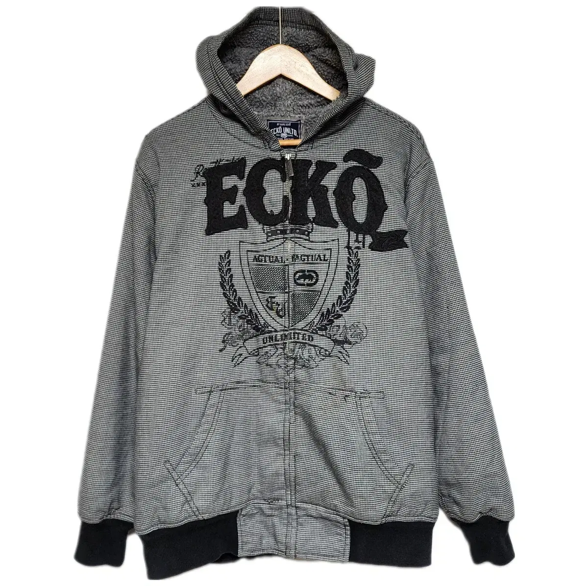 ECKO 에코 락시크 체크 후드집업