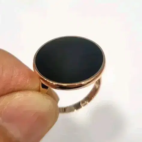 14k 오닉스 반지 원형 금반지 19mm  50