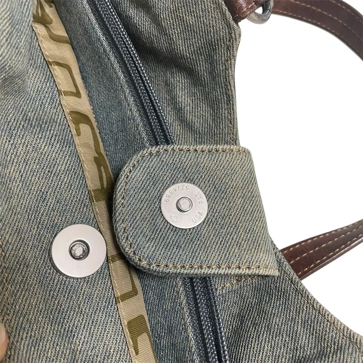 Guess denim western shoulder bag