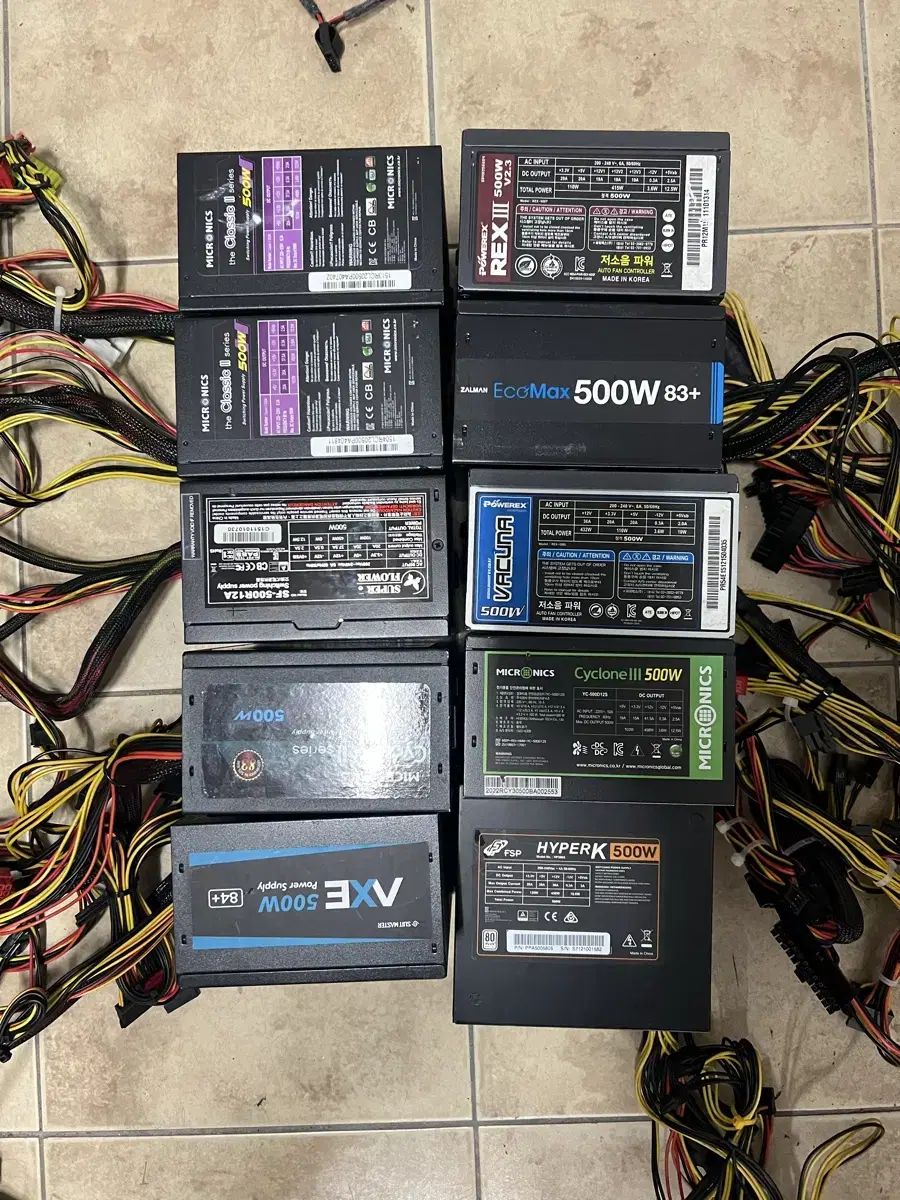 브랜드 파워서플라이 500W 일괄판매 합니다! 2번