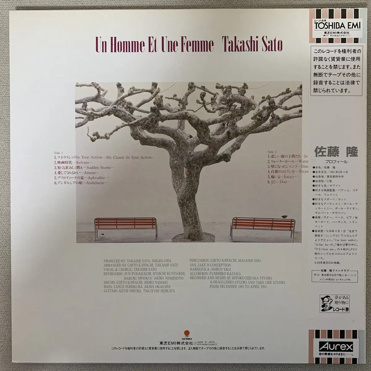 [JPOP] Takashi Sato - Un Homme Et ... LP