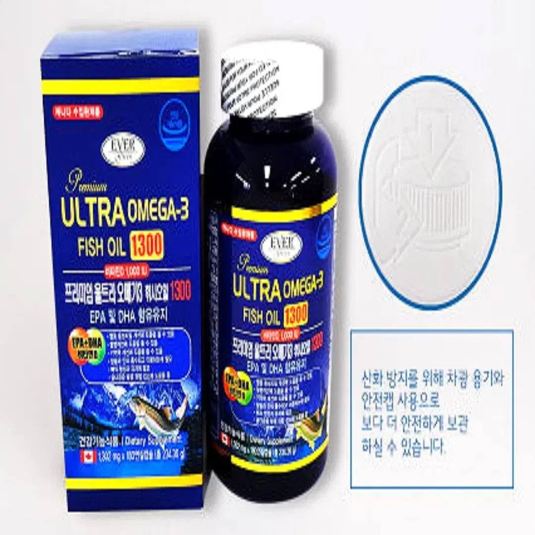 [6개월]에버그린 청정캐나다 고함량 연어 오메가3 DHA EPA 180C