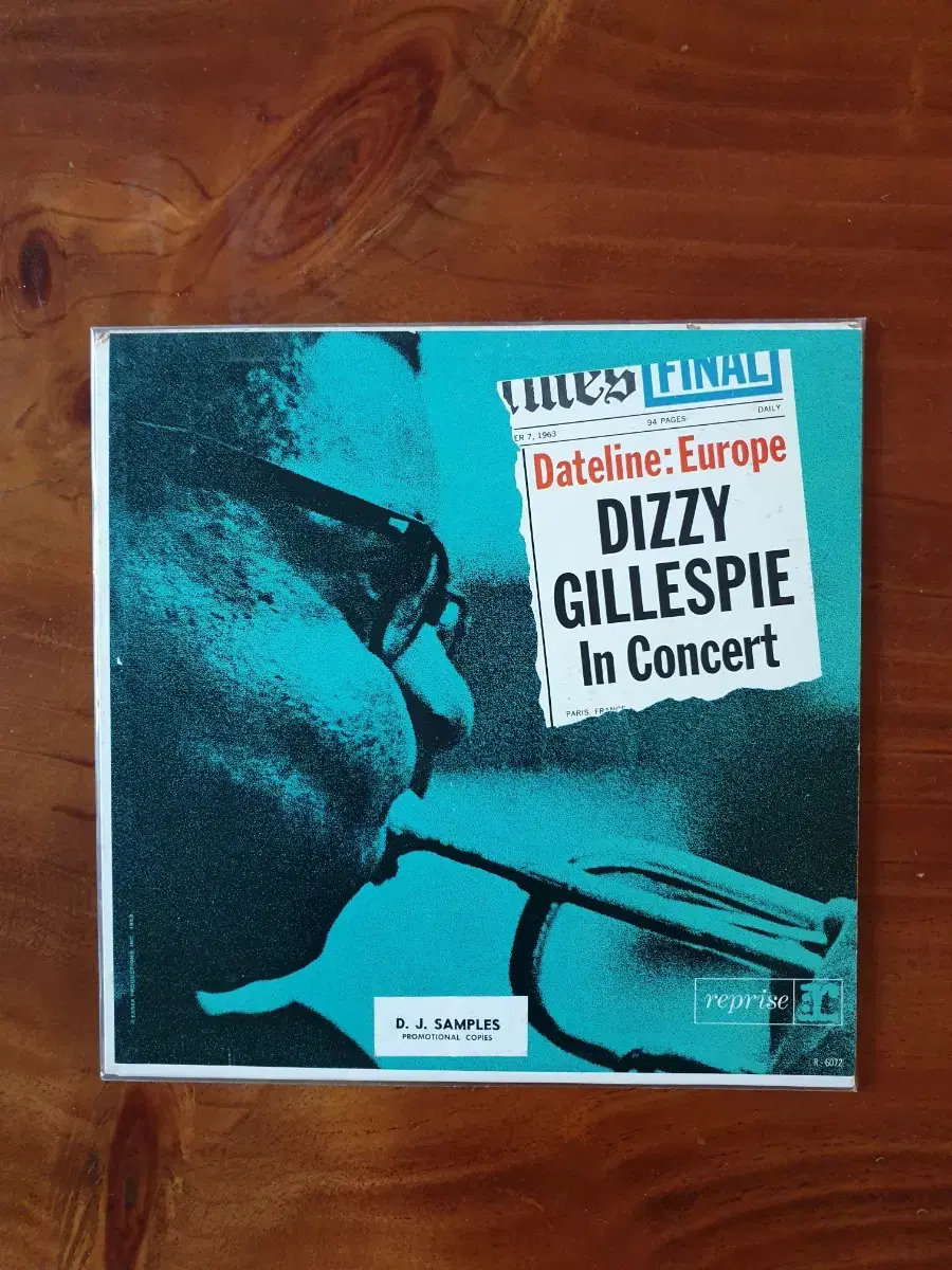 Dizzy Gillespie in Concert 재즈 LP