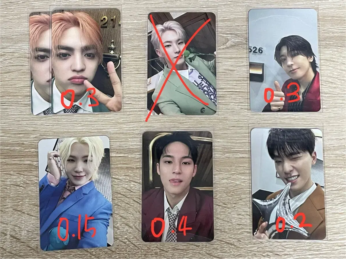 Seventeen Spiderpills Carat Vahn photocard wts s.coupsHoshiWonwooWoojiMingyuDino