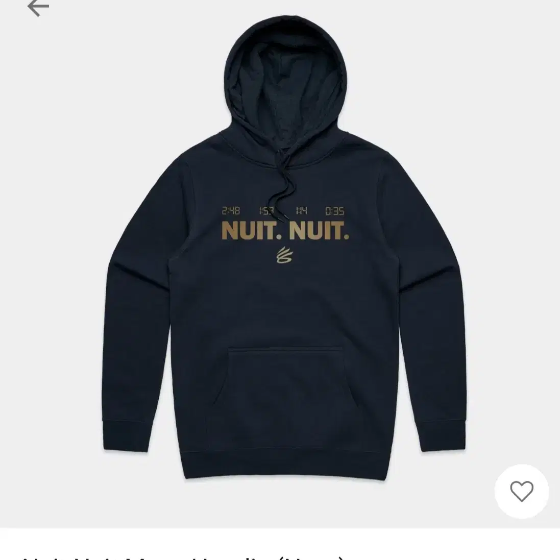 스테판 커리 후드티 nuit nuit hoodie 올림픽 금메달 기념