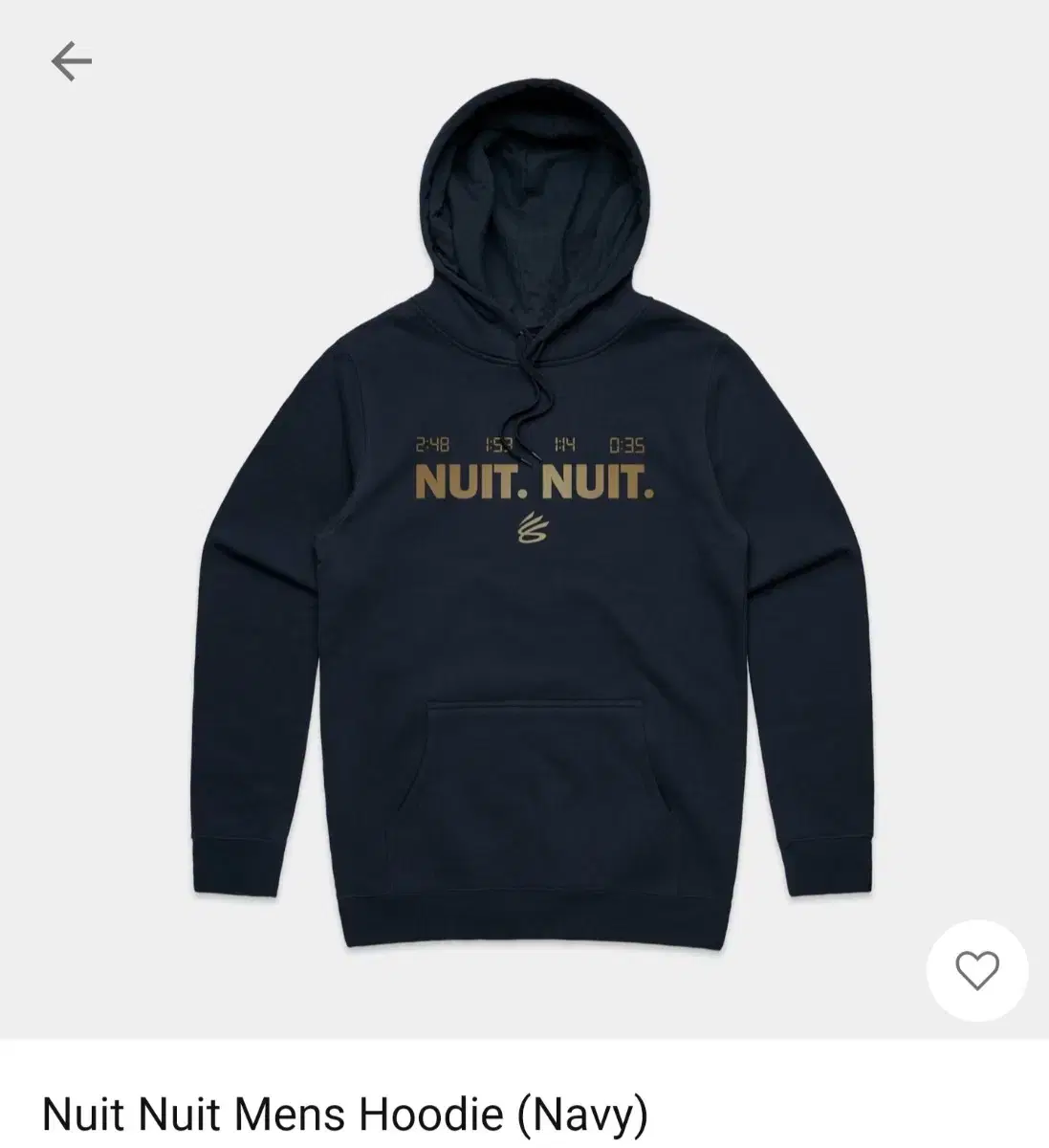 스테판 커리 후드티 nuit nuit hoodie 올림픽 금메달 기념