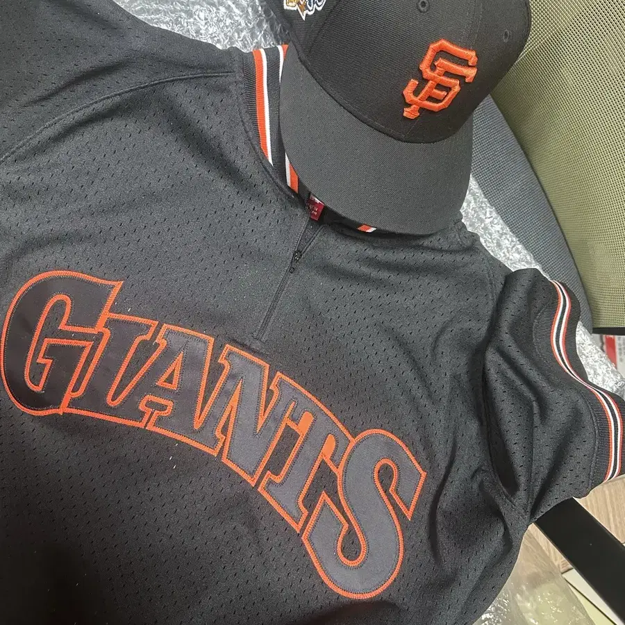 Miichell & Ness SF Giants 1991 공식 BP 저지