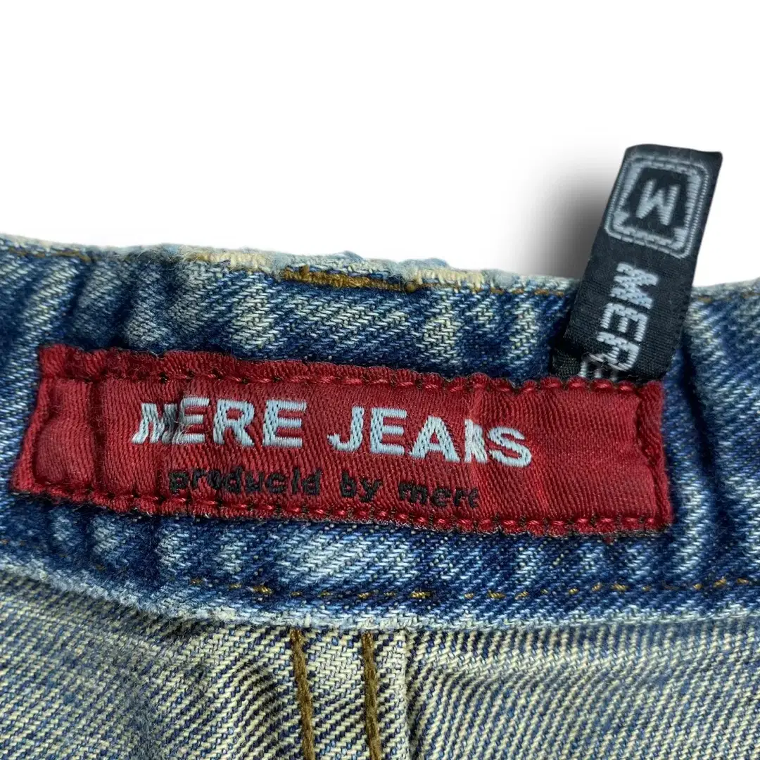 [30-31] 90s Mere Jeans 빈티지 스웨이드 패치 데님팬츠