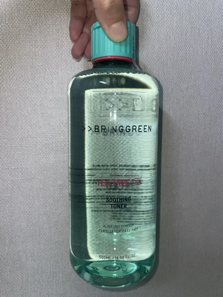 미개봉 새상품 브링그린 티트리 시카 수딩 토너 500mL