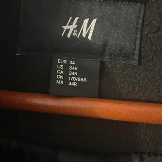 H&M 카키 더블 코트