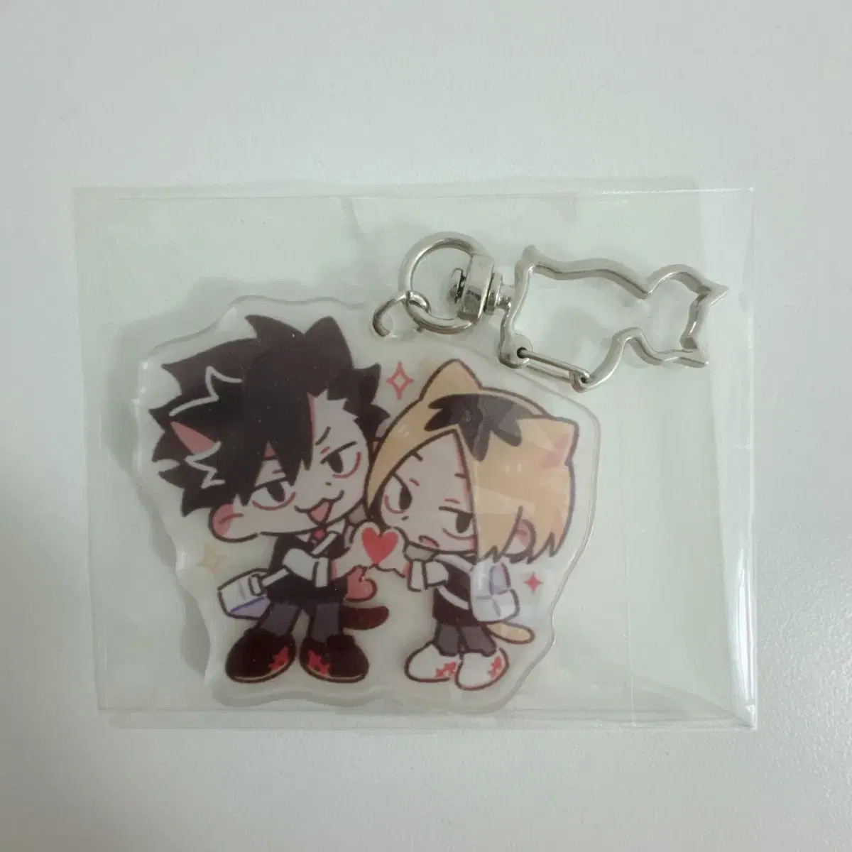 Haikyuu Kuroo Kenma Nekoma High School Cat keyring Neko Goods Acrylic